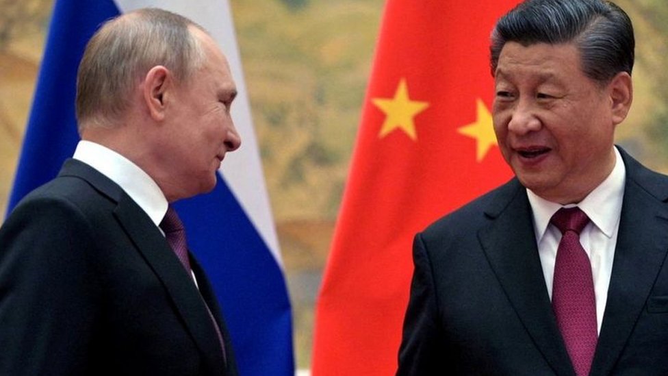 الرئيس الروسي بوتين والصيني شين بينغ
