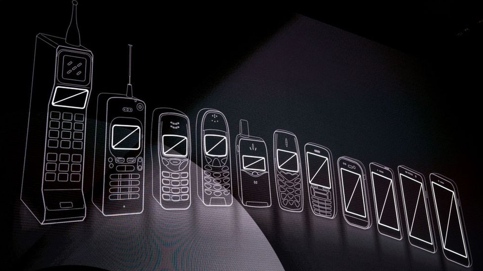 Evolution of cell phones.