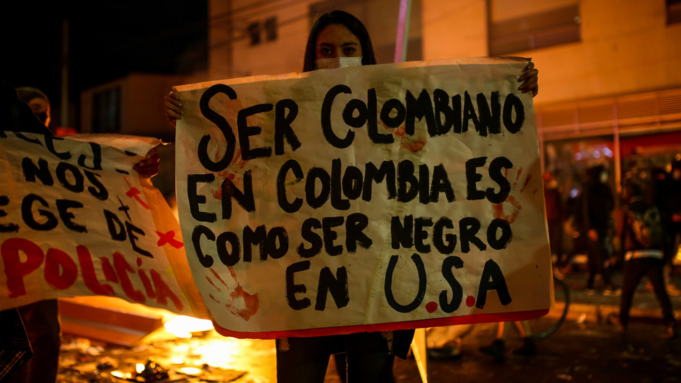 Protestas en Bogota
