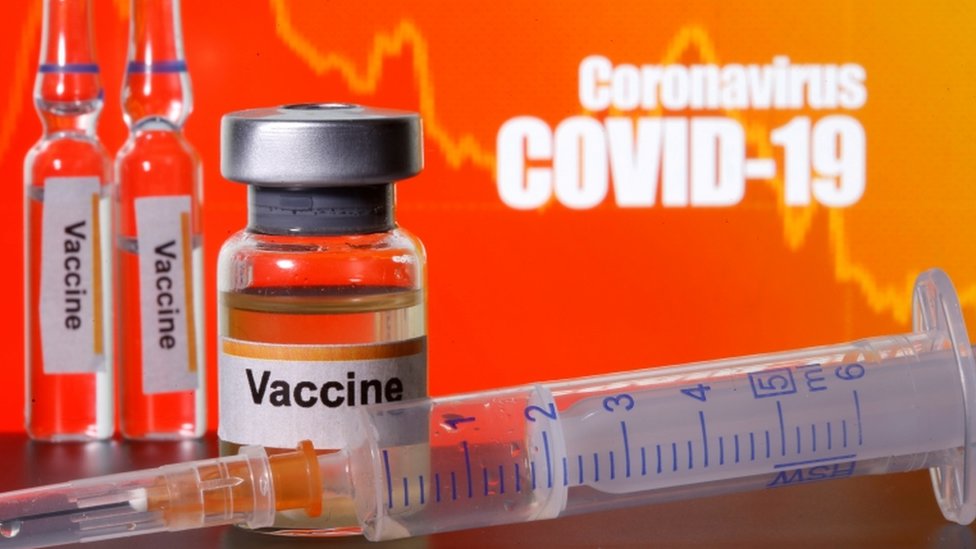 Ilustração de vacina contra covid-19