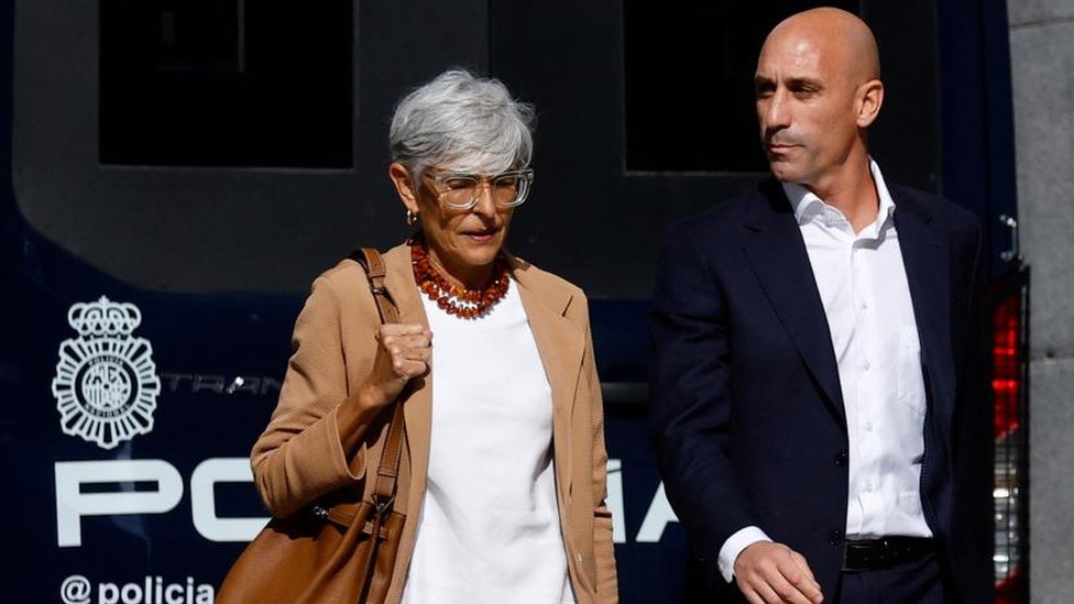 Former president of the Royal Spanish Football Federation Luis Rubiales arrives at the high court in Madrid, Spain - September 15, 2023
