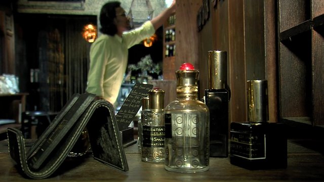 Johari Kazura in his perfumery
