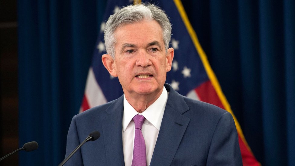 Us Fed Chair Jerome Powell Backs Cautious Path On Rates Bbc News