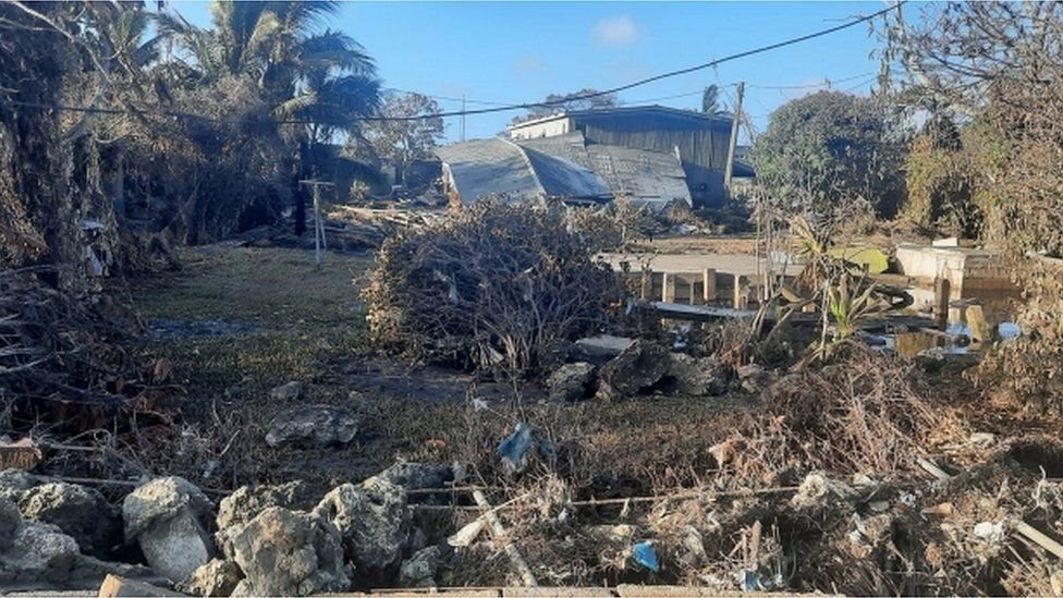 Dampak letusan gunung dan tsunami di Tonga