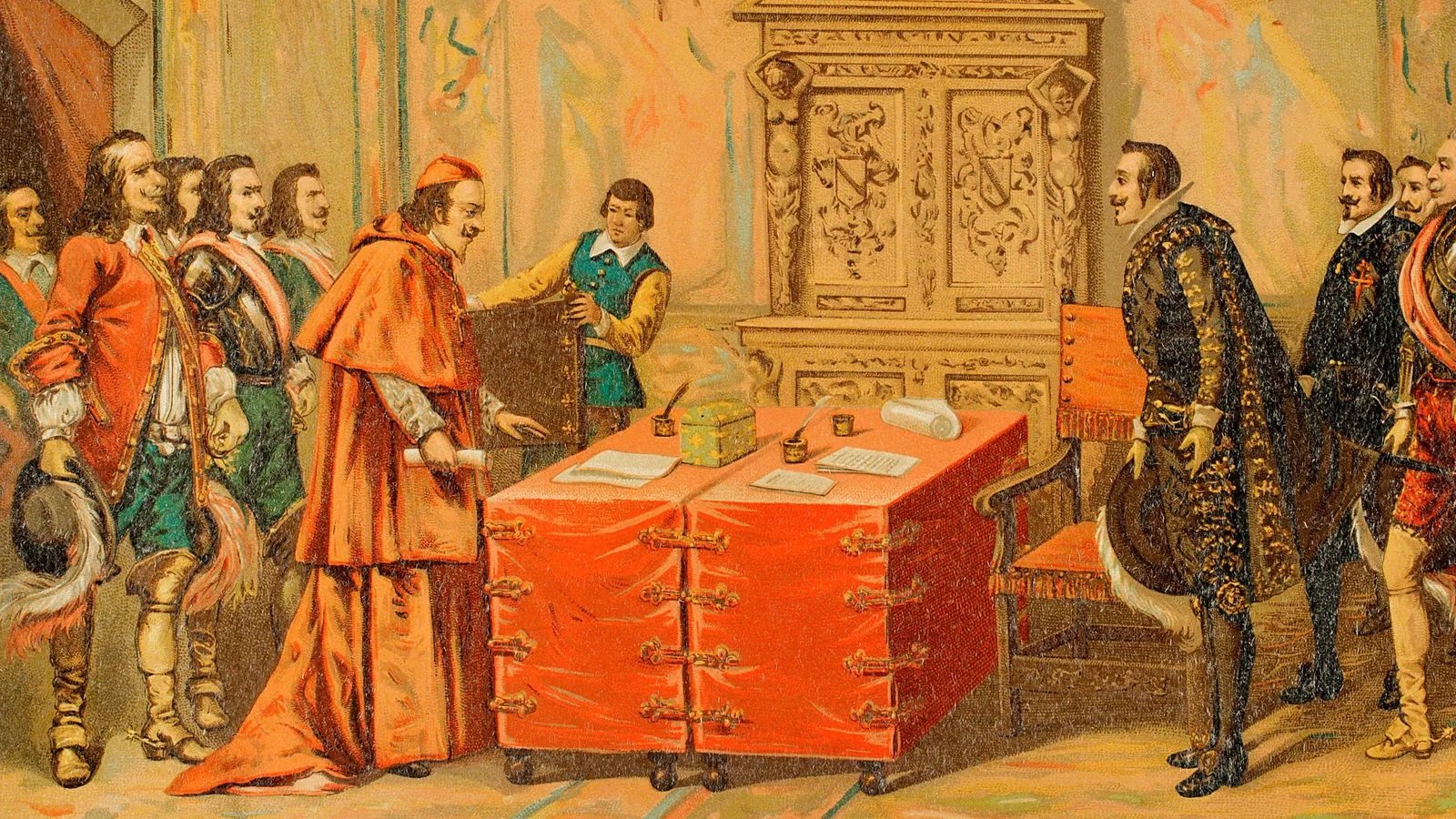 O Tratado dos Pireneus — acordo de paz entre a Espanha e a França, assinado em 1659, foi negociado na ilha dos Faisões e definiu as fronteiras entre os dois países