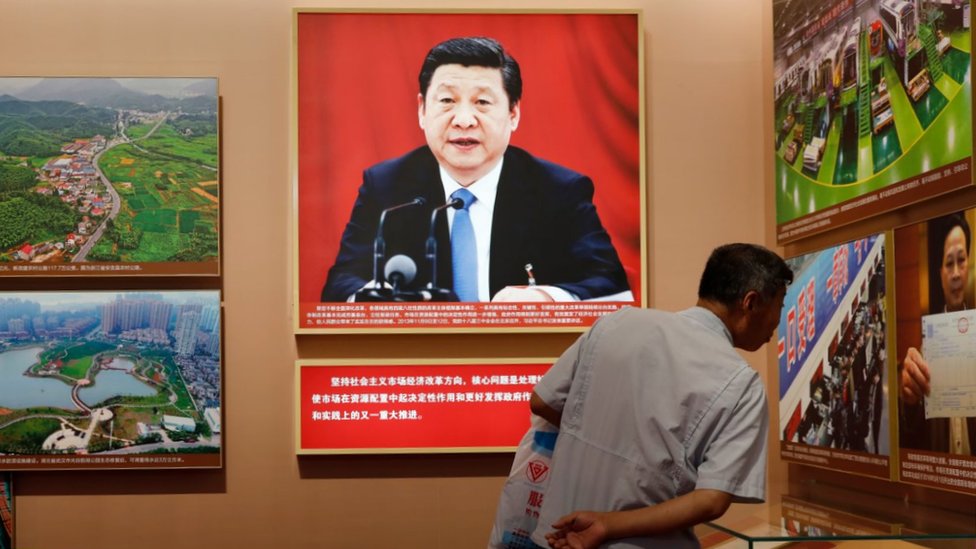 Retrato de Xi Jinping.