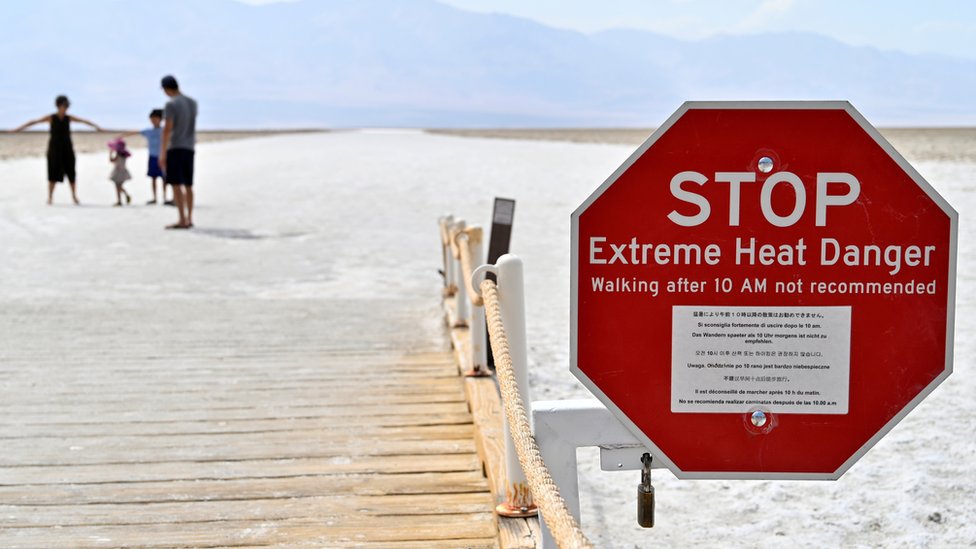 Peringatan panas ekstrem di Death Valley