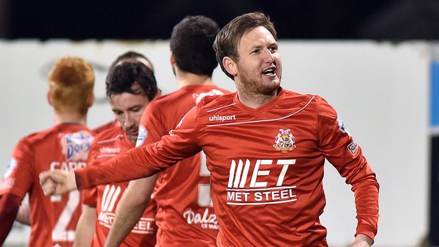 Portadown goal scorer Gary Twigg