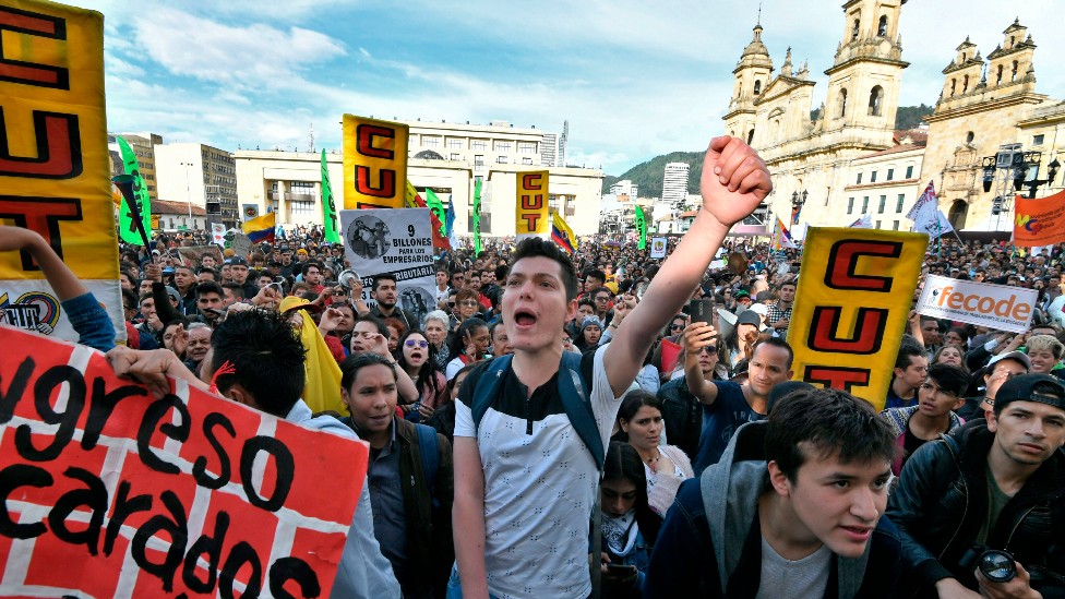 Protestas en colombia