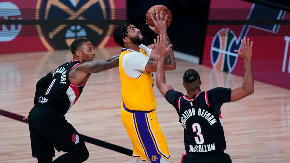 Игра НБА между LA Lakers и Portland Trail Blazers