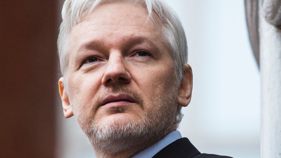 Основатель Wikileaks Джулиан Ассанж в посольстве Эквадора в центре Лондона, 5 февраля 2016 г.