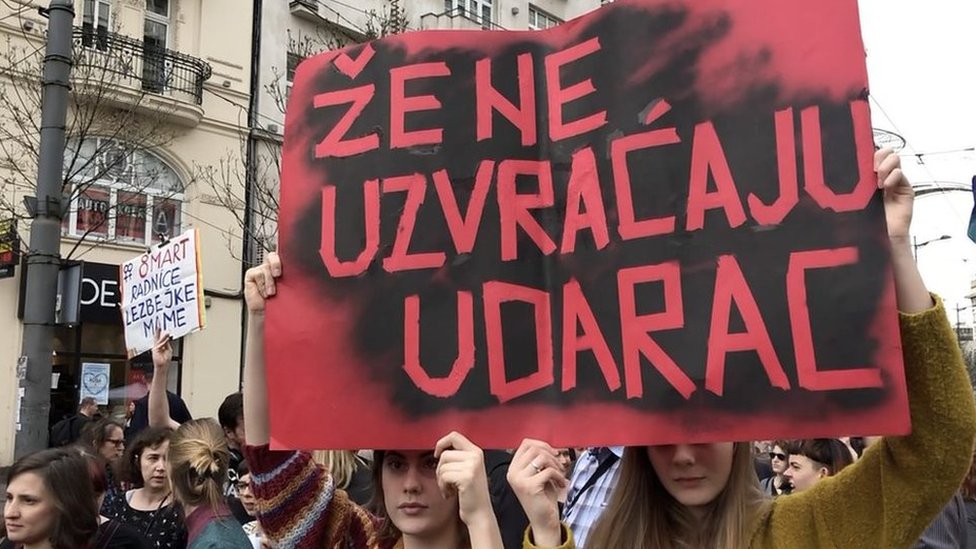 8. mart, protest