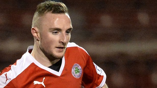 Cliftonville goalscorer Jude Winchester