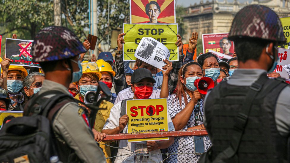 Myanmar eylemler