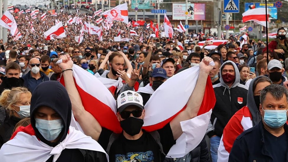 Minsk demonstration, 4 Oct 20