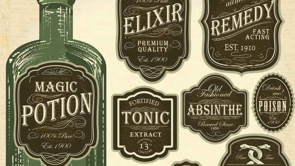 La mayoría de los experimentos hoy en día están financiados por los propios fabricantes del producto que se está estudiando, ya sea un fármaco, una crema de vitaminas o un alimento. Ilustración de curas milagrosas