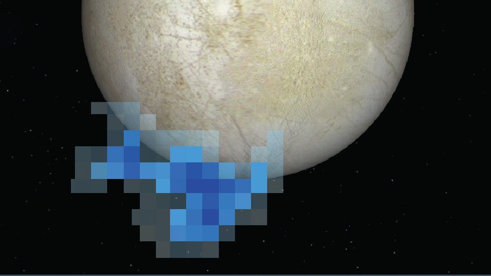 El telescopio Hubble ha hecho observaciones de chorros de agua en la superficie del satélite. Europa