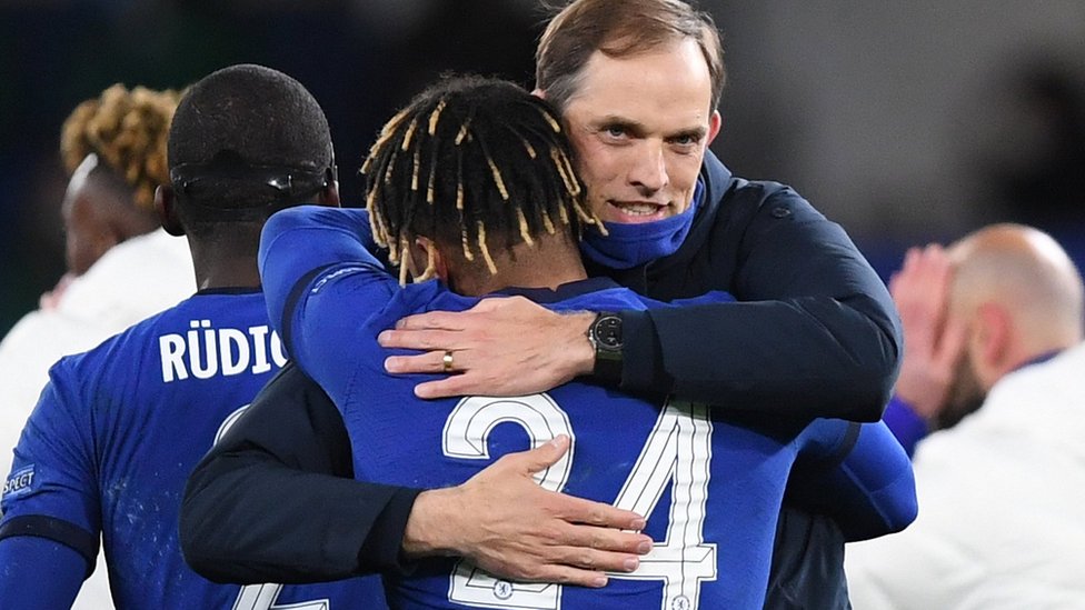 Thomas Tuchel celebrates Chelsea's Champions League semi-final win over Real Madrid