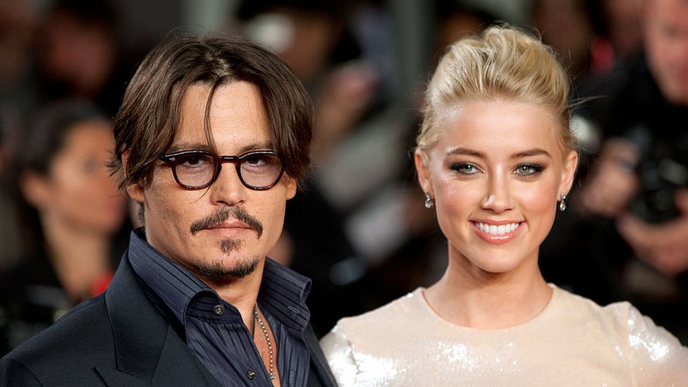 Johnny Depp and Amber Heard at the premiere of The Rum Diary