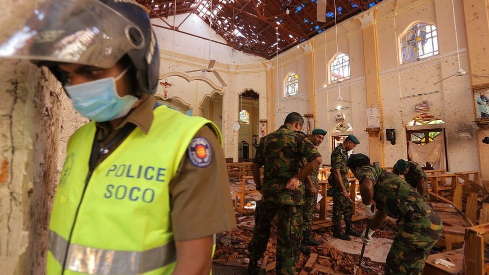 Tres iglesias católicas y tres hoteles fueron los principales objetivos del ataque.