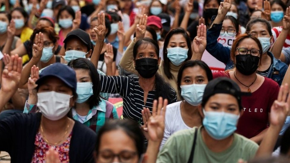 Demonstrasi, Myanmar, Yangon, kudeta