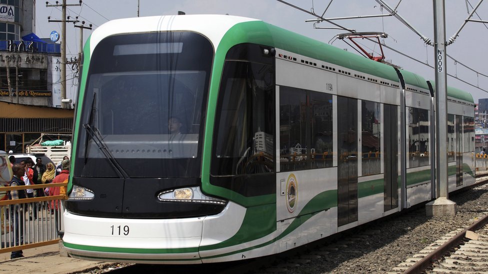 埃塞俄比亞的輕軌列車