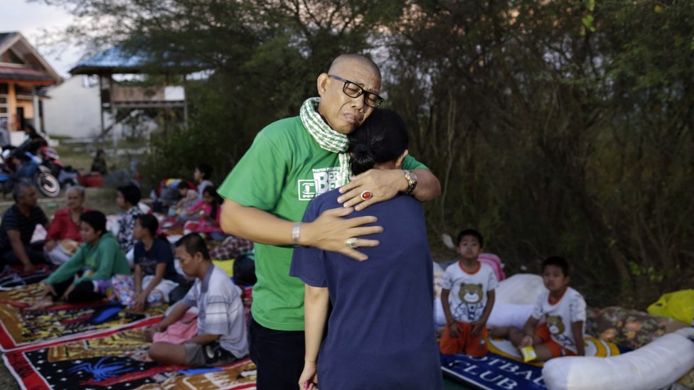 Secuelas del terremoto en Indonesia