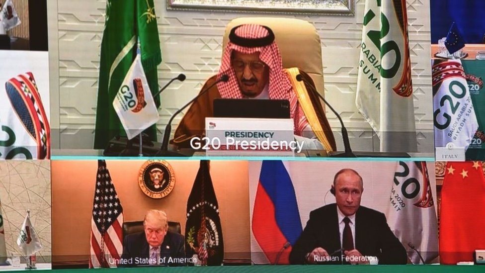 قمة العشرين في الرياض انعقدت عبر تقنية الفيديو كونفرانس