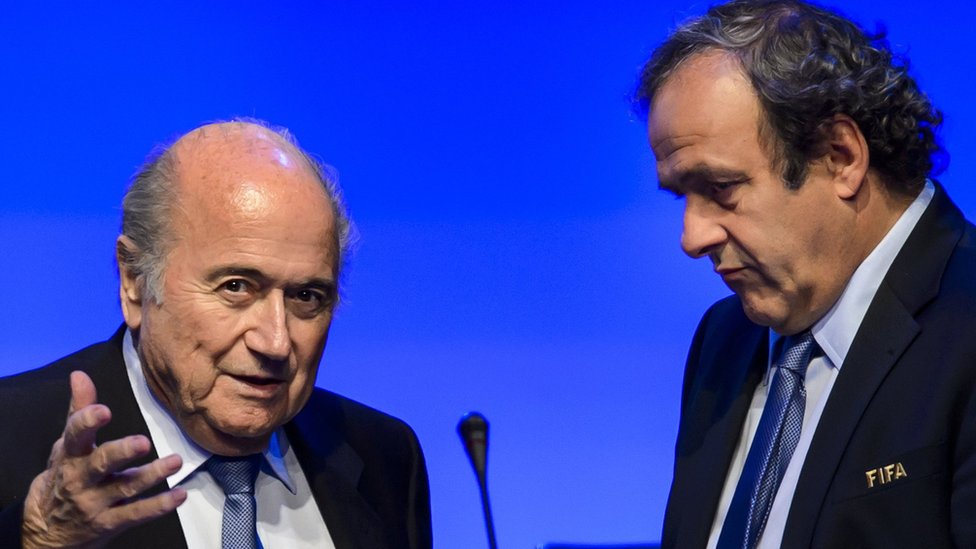 Sepp Blatter and Michel Platini