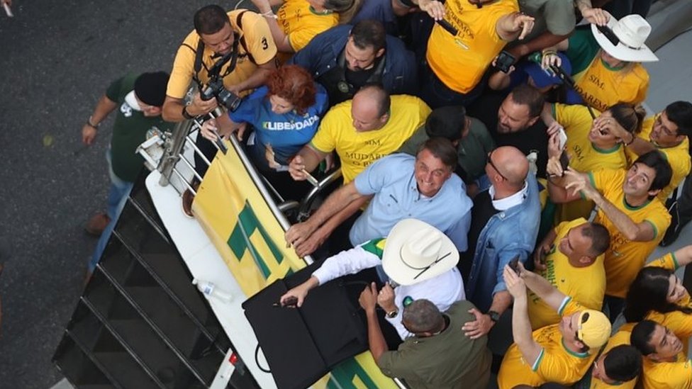 Bolsonaro em ato na Paulista neste 7 de setembro