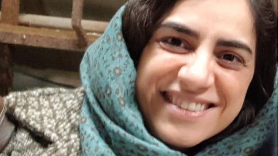 Арас Амири, иранская женщина, которая работала в Великобритании и была заключена в тюрьму с тех пор, как была задержана во время визита в Иран в 2018 году.