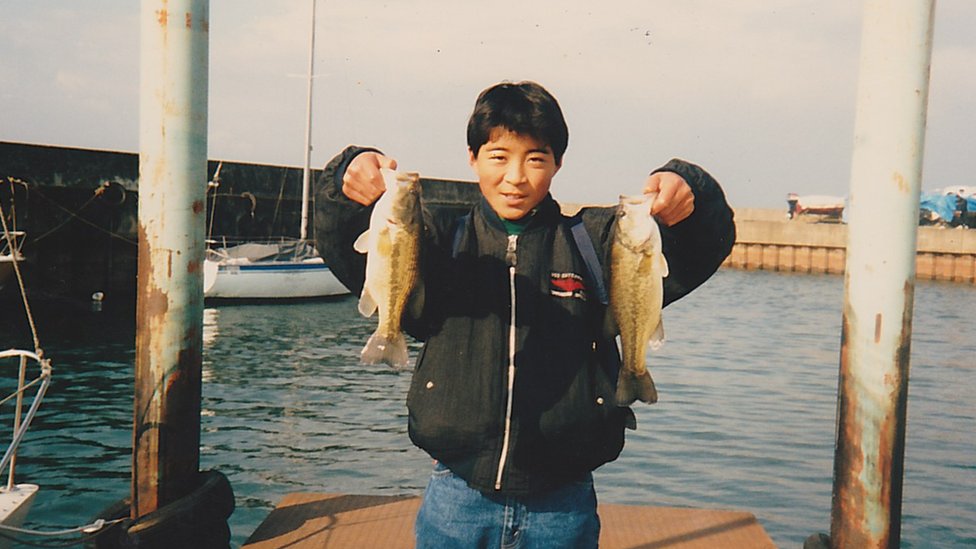 Porodična fotografija Hatorija na pecanju 1989