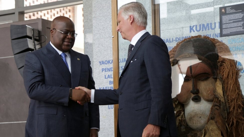Demokratik Kongo Devlet Başkanı Tshisekedi ve Belçika Kralı Philippe