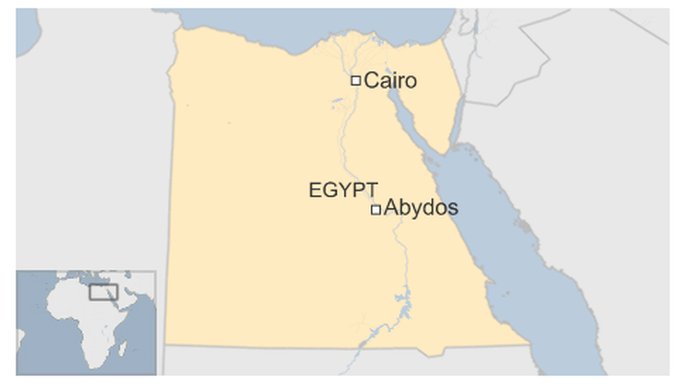Карта Абидоса в Египте