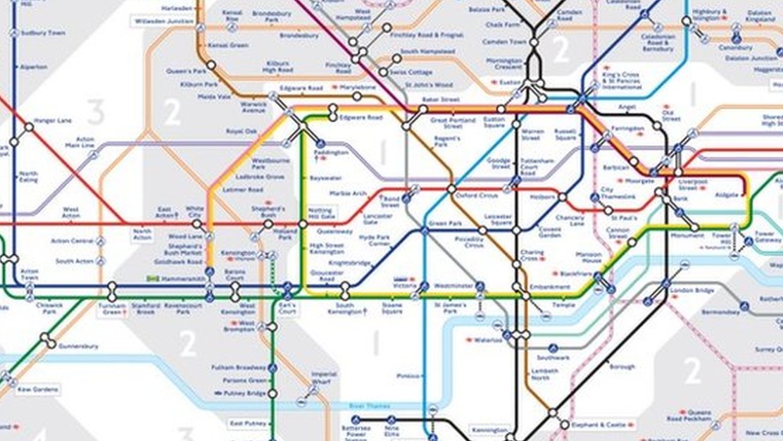 London Underground Map With Elizabeth Line First Tube Map Featuring New Elizabeth Line Unveiled - Bbc News