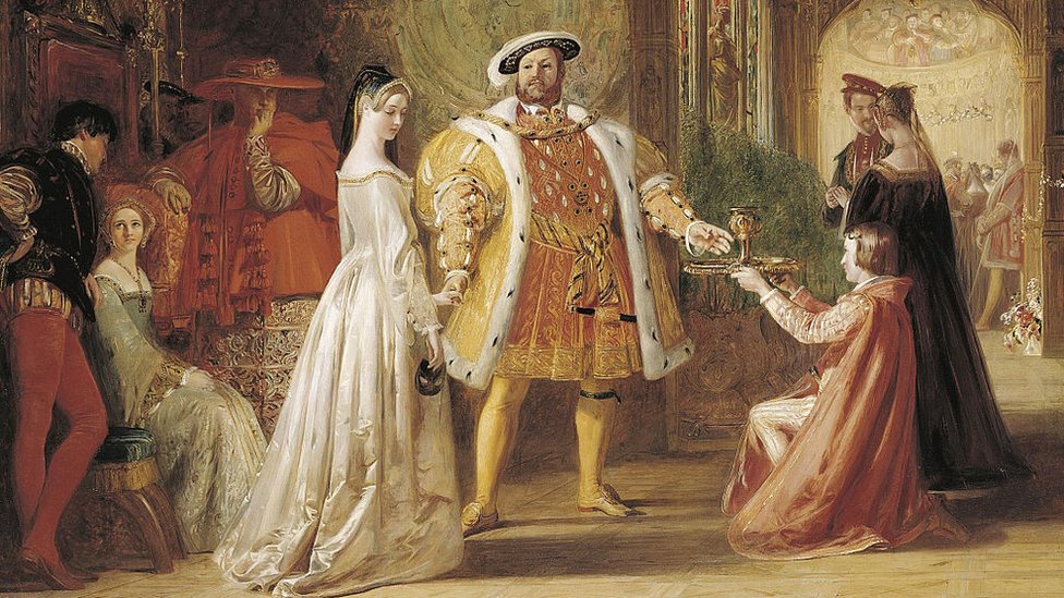 Pintura de Enrique VIII y Ana Bolena