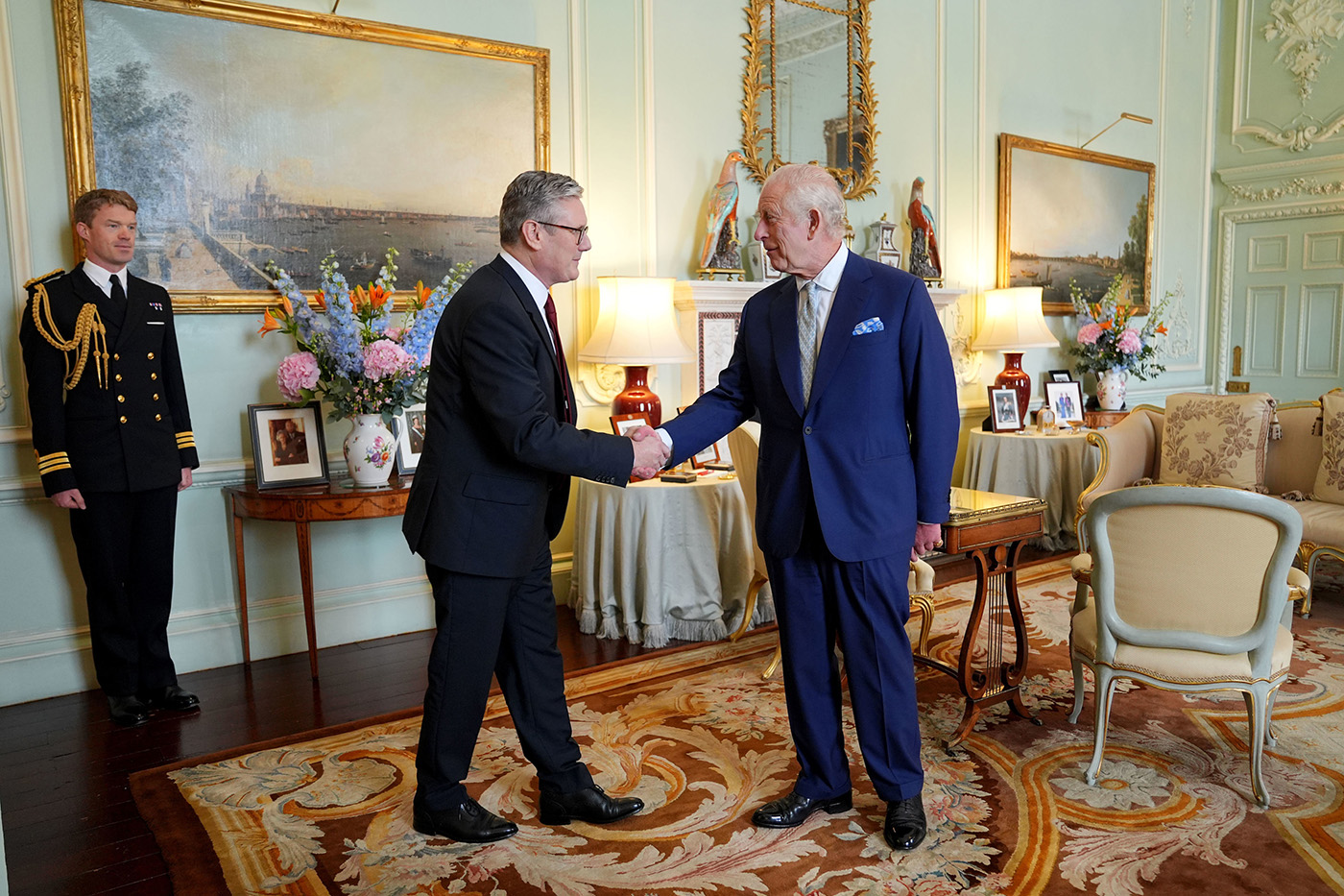 Sir Keir Starmer meets King Charles at Buckingham Palace - 5 July 2024