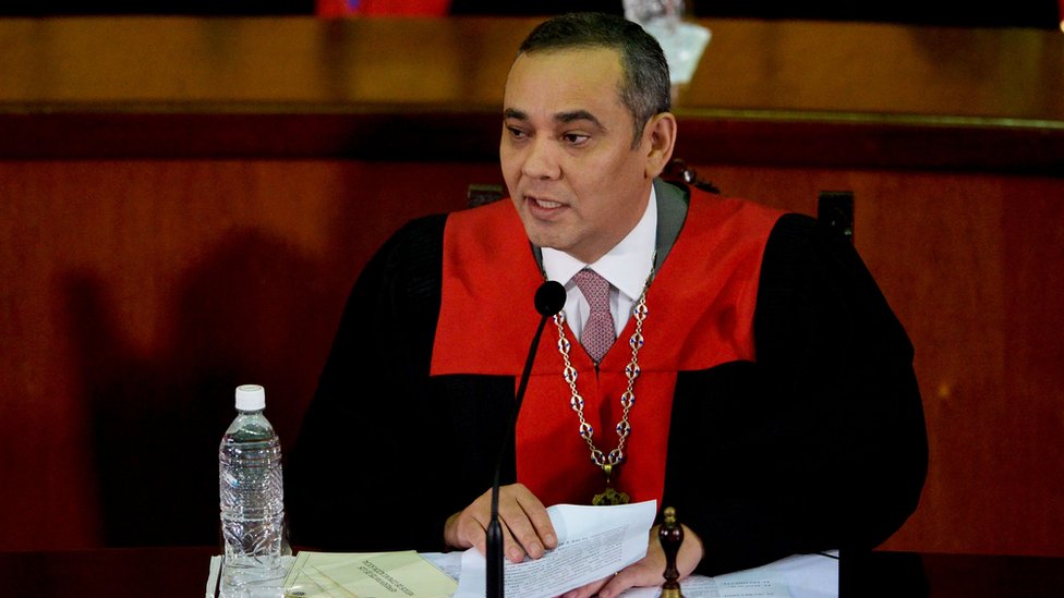 La máxima corte del país asumirá las competencias del órgano legislativo. El presidente del TSJ, Maikel Moreno.