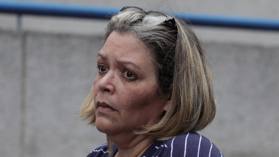 Венесуэльский судья Мария Афиуни на снимке возле своего дома после того, как 5 июля 2019 года стало известно о ее освобождении