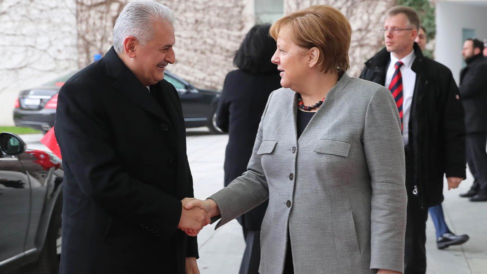 Канцлер Меркель и премьер-министр Йилдирим, Берлин, 15 февраля 18