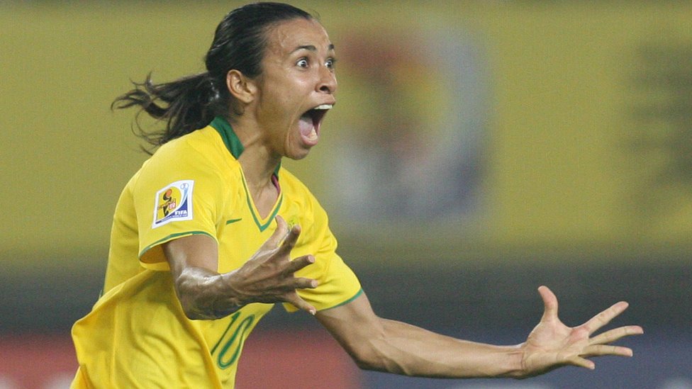 La brasileña Marta ha ganado el premio de la FIFA como mejor jugadora cinco veces, ha ocupado el segundo lugar cuatro y el tercero dos. Marta