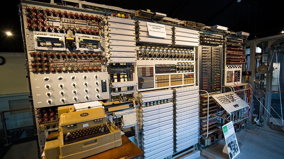 Computadora Colossus, con la que se descifró el código de los mensajes del ejército nazi