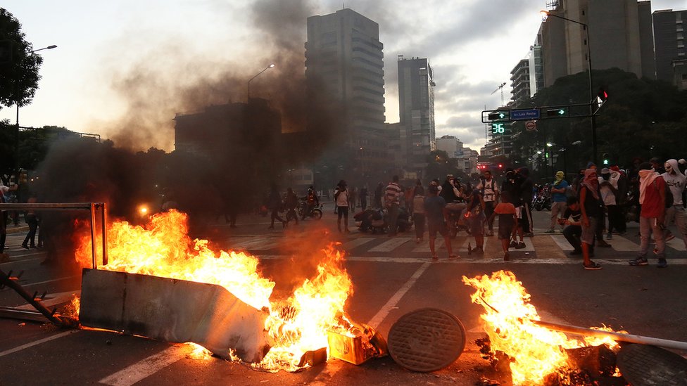 Protestas contra el gobierno de Nicolás Maduro en Caracas