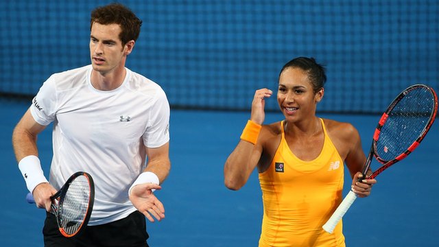 Andy Murray and Heather Watson