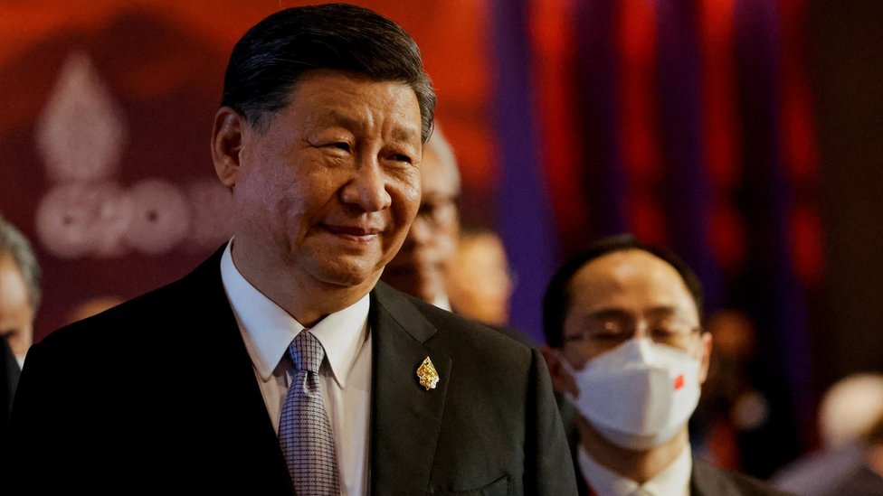 China"s President Xi Jinping looks on as he attends a session during the G20 Leaders" Summit, in Nusa Dua, Bali, Indonesia, November 16, 2022