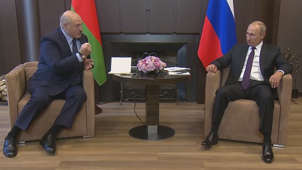 Predsednik Belorusije (levo) i Rusije sastali su se u ruskom gradu Sočiju