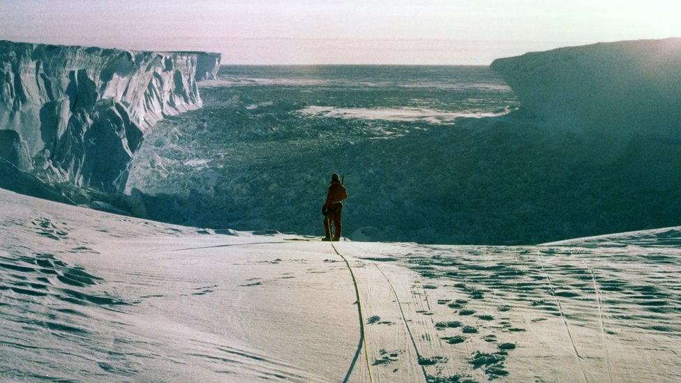 Питер Гиббс на льду в 1980 году