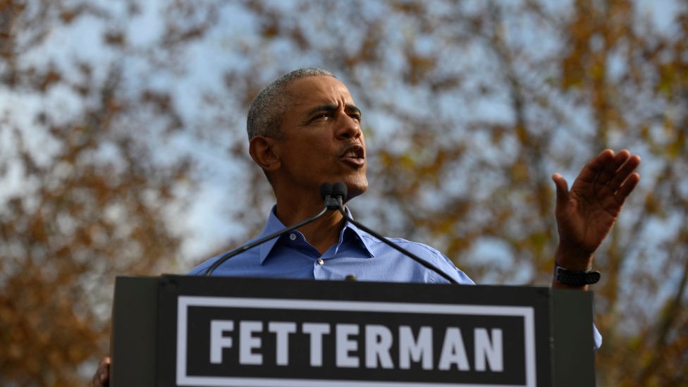 Barack Obama acudió a Pensilvania para apoyar la campaña de Fetterman.