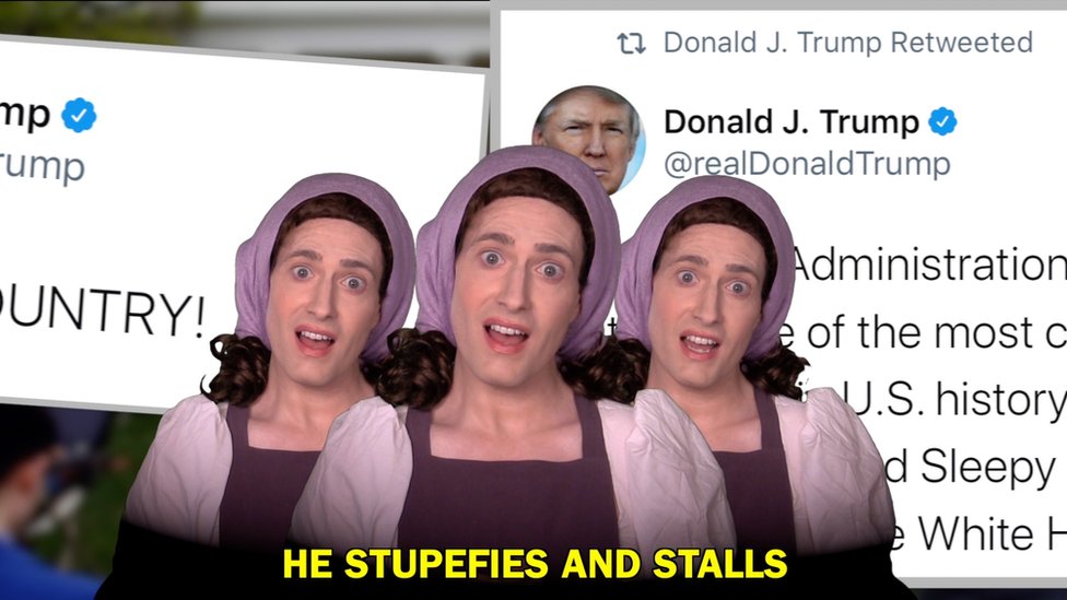 Randy Rainbow Made His Name Satirising Trump Now What Bbc News