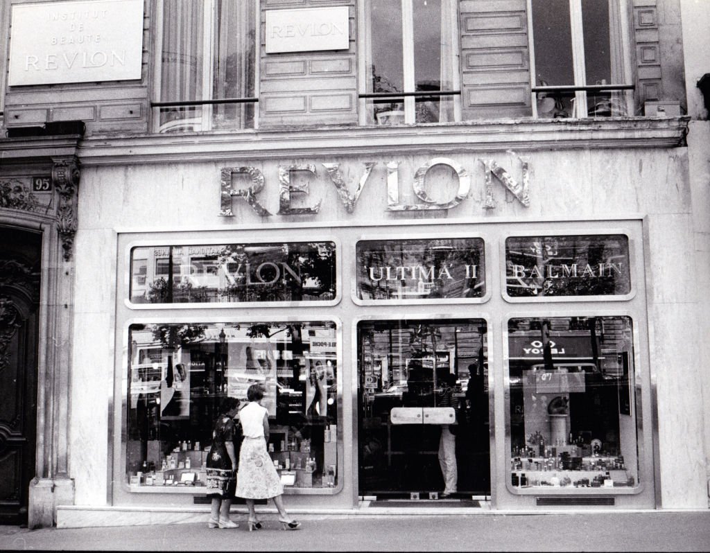 Revlon store in Paris in 1979